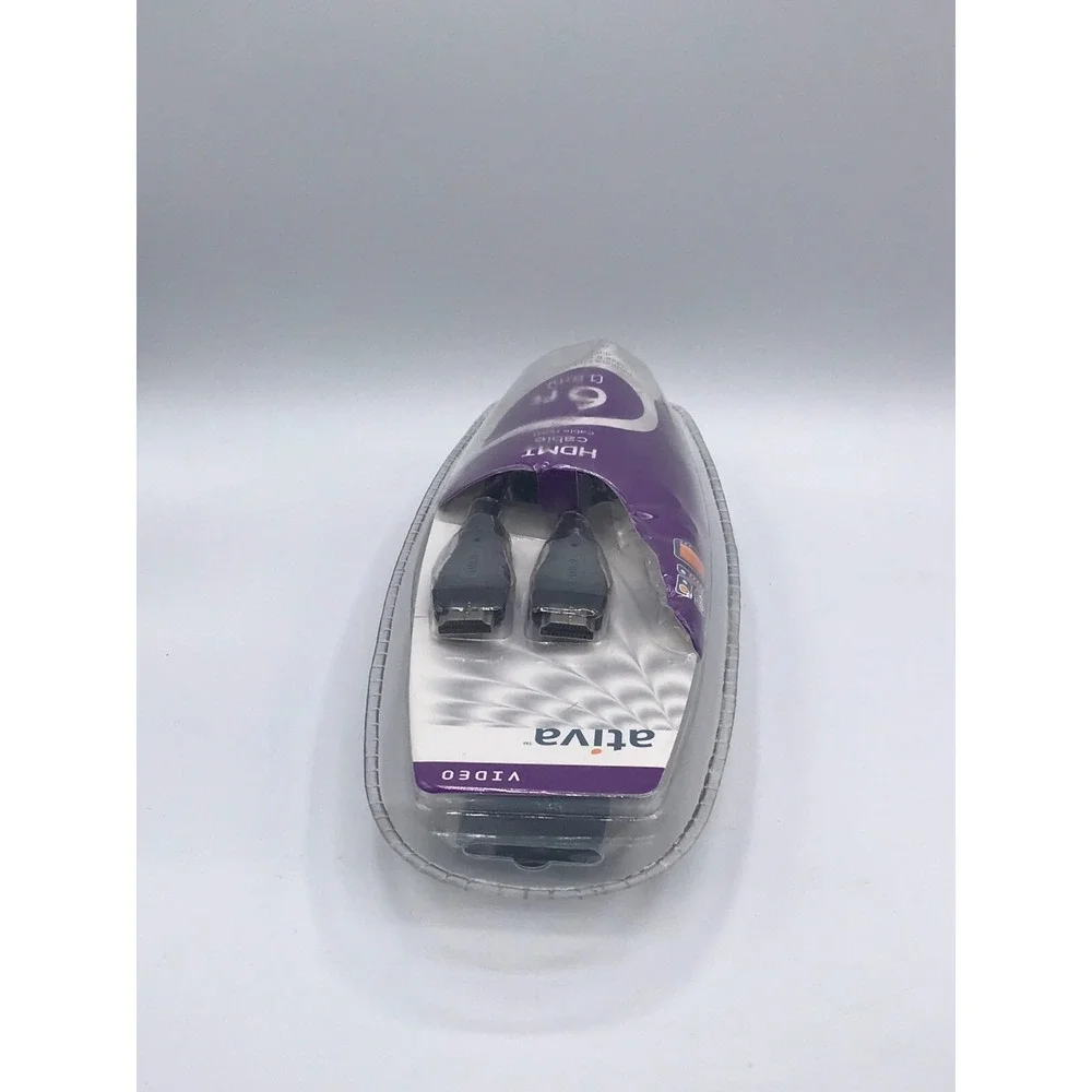 Ative High Speed HDMI Cable 6 FT - Video & Audio- Black - New Sealed Package- E4